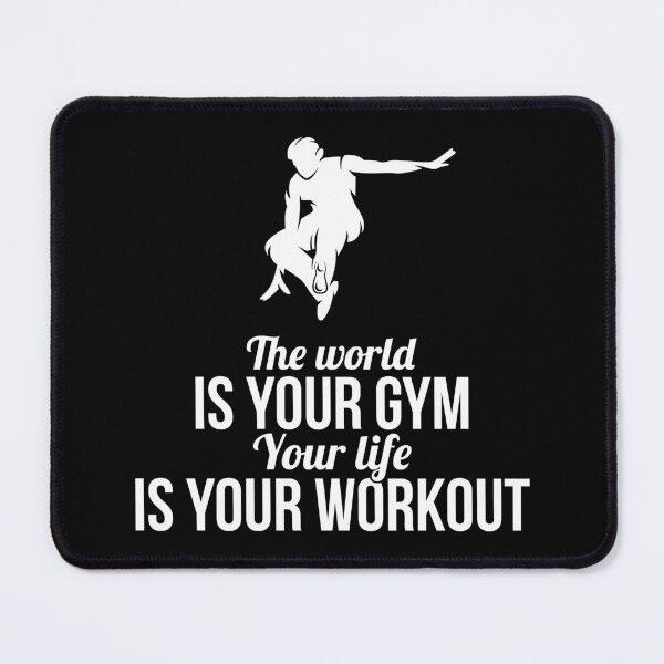 Item preview, World Is Gym Life Your Workout Parkour Gift Idea designed and sold by haselshirt.