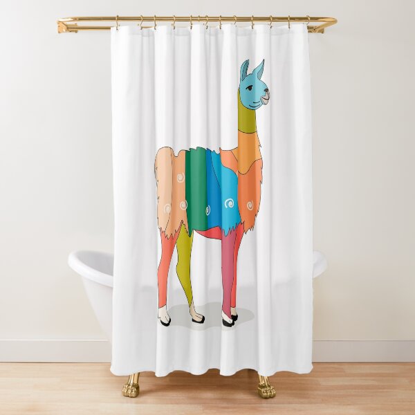 InterestPrint Silhouette of Native American Indian Riding Horseback Art Digital Print Polyester Fabric Shower Curtain 66 x 72 Inches