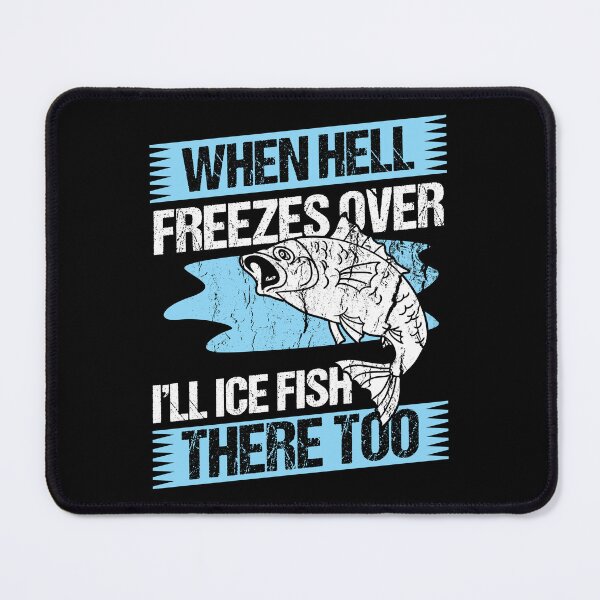 Item preview, Ice Fishing Winter Hell Ice Anglers Holiday Gift designed and sold by haselshirt.