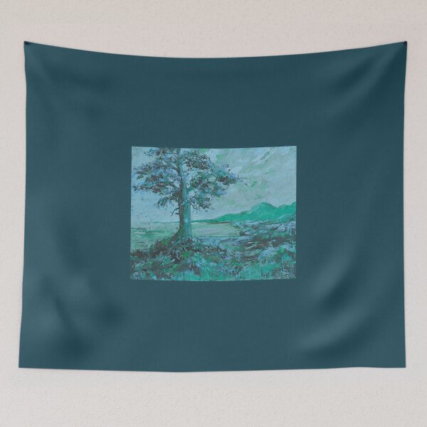 Item preview, Oil painting Landscape with mountains, Edited, #7 designed and sold by MariDaniArt.