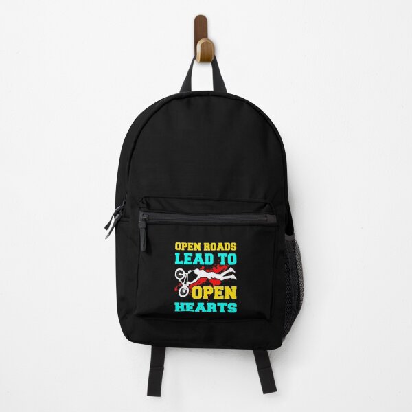 Item preview, Open Roads Open Hearts Motorbike Rider Gift Idea designed and sold by haselshirt.