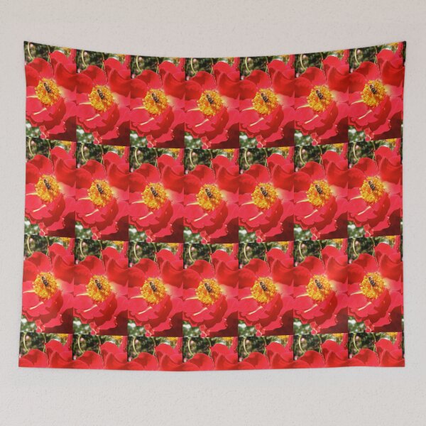 Item preview, Hoverfly feeding on poppy designed and sold by mthyselius.