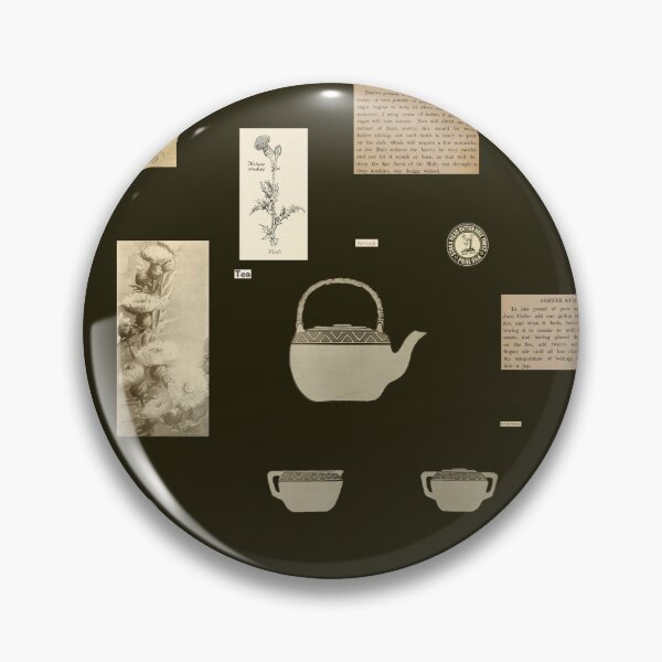 Item preview, Milk Thistle Tea Newsprint Aesthetic Sheet designed and sold by LochNestFarm.