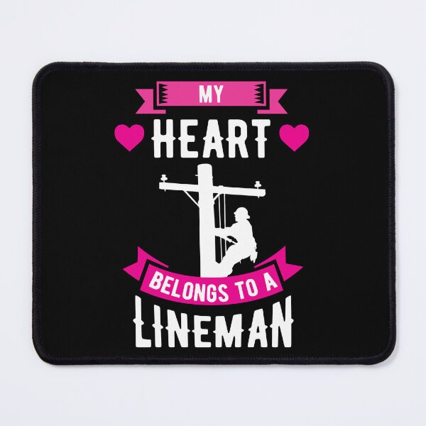 Item preview, My Heart Belongs To A Lineman Line Worker Gift Idea designed and sold by haselshirt.