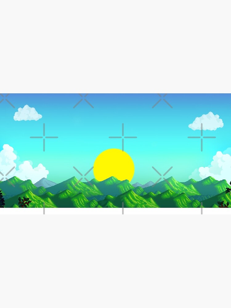 Aperçu 5 sur 5. Tapis de souris avec l'œuvre Journée de la vallée de Stardew créée et vendue par Sasarious.