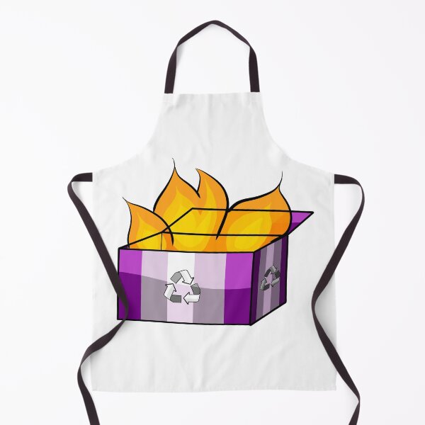 Item preview, Graysexual Pride Garbage Fire designed and sold by CJ Vanderbeek.