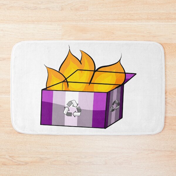 Item preview, Graysexual Pride Garbage Fire designed and sold by CJ Vanderbeek.