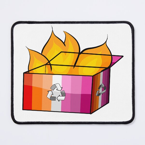 Item preview, Lesbian Pride Garbage Fire designed and sold by CJ Vanderbeek.