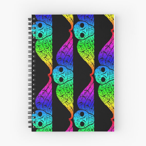 Item preview, Rainbow Death's Head, Gravestone inspired design designed and sold by ShadedGroveArt.