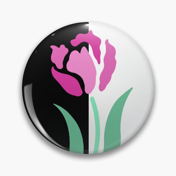 Item preview,  Pink and Green Flower on Black and White Colorblock   designed and sold by Greenbaby.