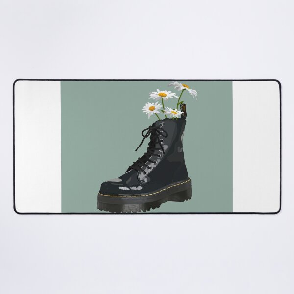 Dr. Martens boot with flowers