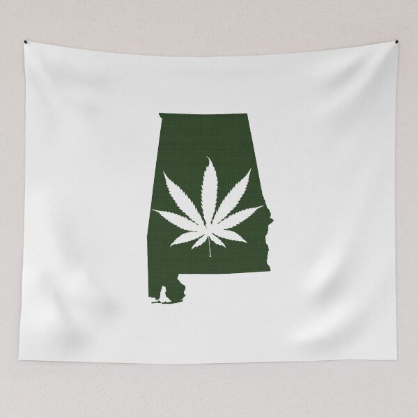 Item preview, Marijuana Leaf Alabama designed and sold by surgedesigns.