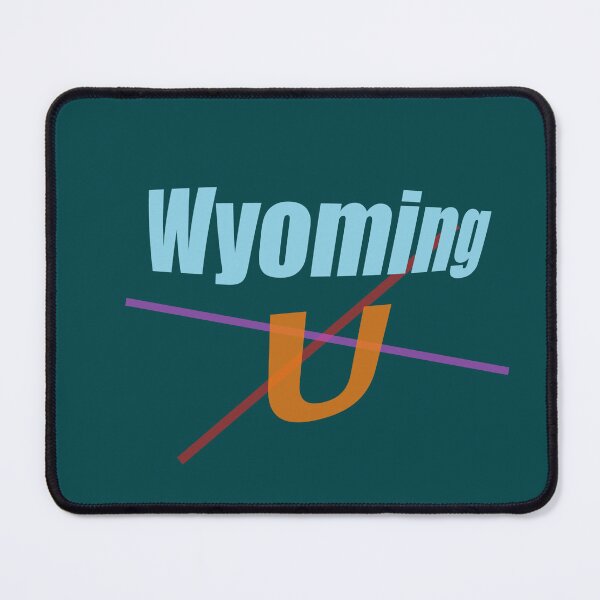 Item preview, Wyoming U abstract design designed and sold by lobodelnoir.