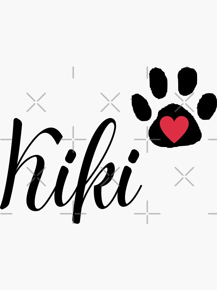 "Kiki Pet Name" Sticker by Lana2022 Redbubble