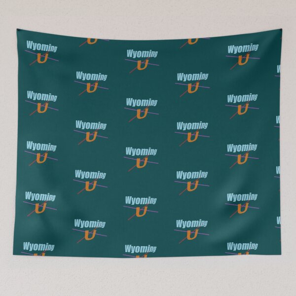 Item preview, Wyoming U abstract design designed and sold by lobodelnoir.