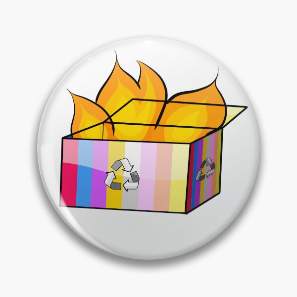 Item preview, Pangender Pride Garbage Fire designed and sold by CJ Vanderbeek.