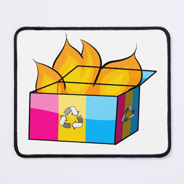Item preview, Pansexual Pride Garbage Fire designed and sold by CJ Vanderbeek.