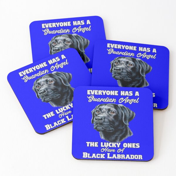 Item preview, Black Labrador Retriever Gifts Everyone Has A Guardian Angel designed and sold by fantasticdesign.