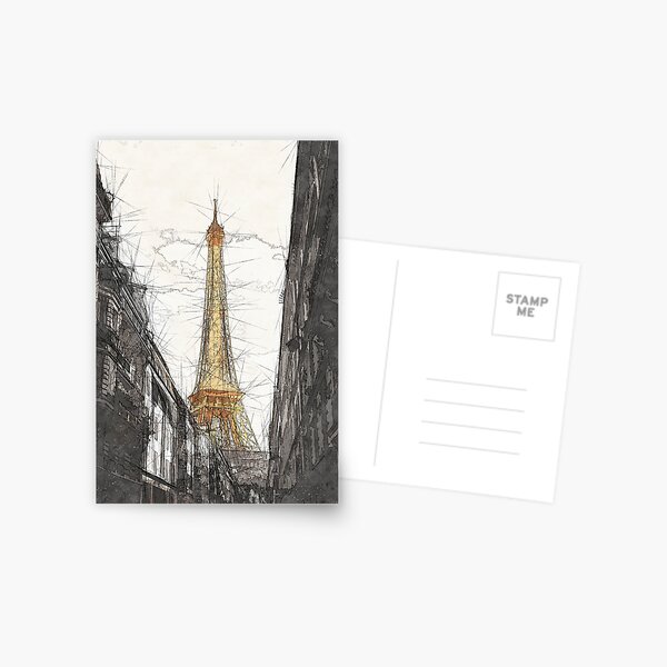 Eiffel Tower, Paris Postcard
