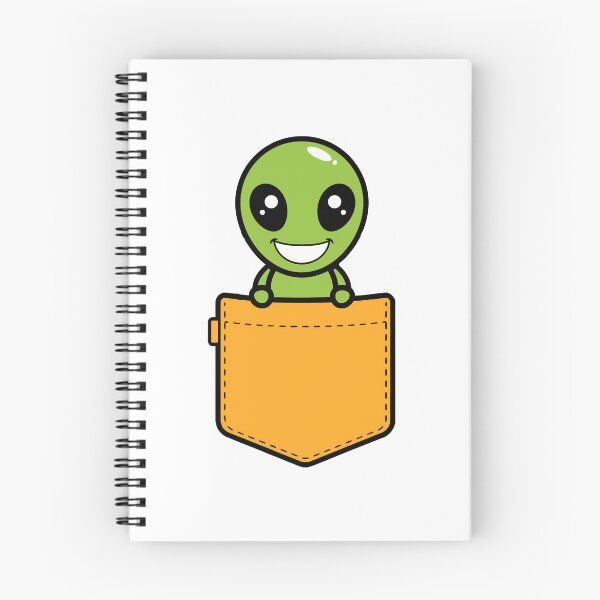 Item preview, Cute Green Alien in a pocket designed and sold by Toonify4U.