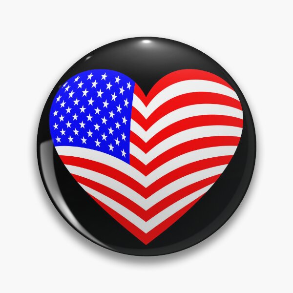 Item preview, american flag heart usa patriotic designed and sold by Gossip Rag.