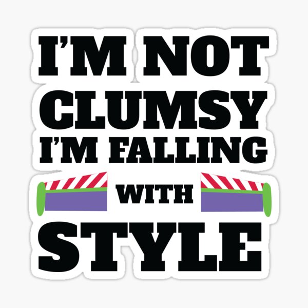 clumsy Pegatina