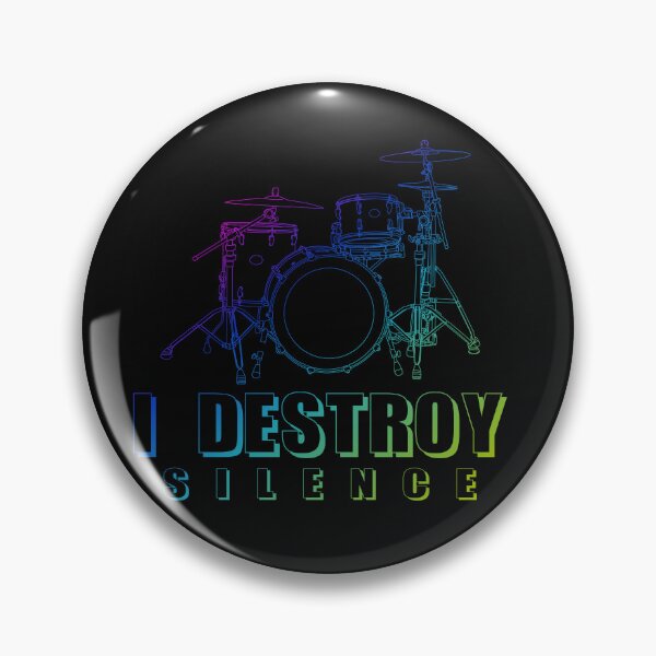 Item preview, I Destroy Silence Funny Drummer designed and sold by angelusdark.