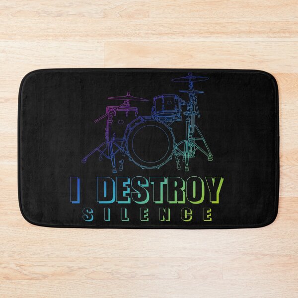 Item preview, I Destroy Silence Funny Drummer designed and sold by angelusdark.