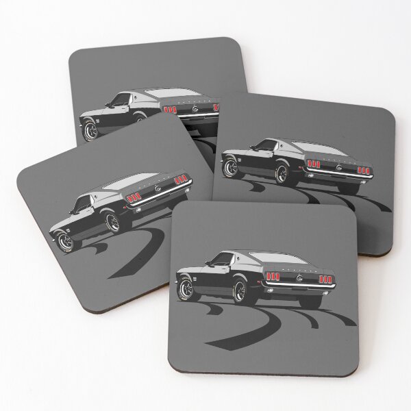 Item preview, Black American Muscle 69 sports car designed and sold by SketchNinja.