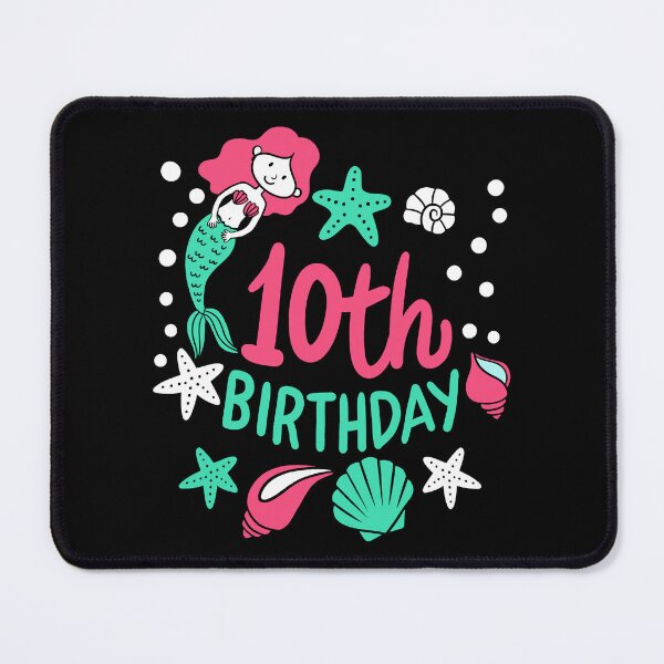 Item preview, 10th Birthday Mermaid Gift For Girls Turning 10 designed and sold by haselshirt.