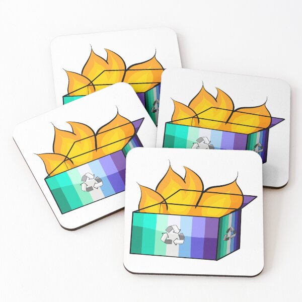 Item preview, Trans Inclusive Gay Men Pride Garbage Fire designed and sold by CJ Vanderbeek.