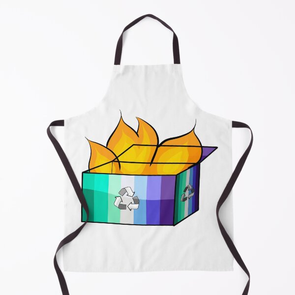 Item preview, Trans Inclusive Gay Men Pride Garbage Fire designed and sold by CJ Vanderbeek.