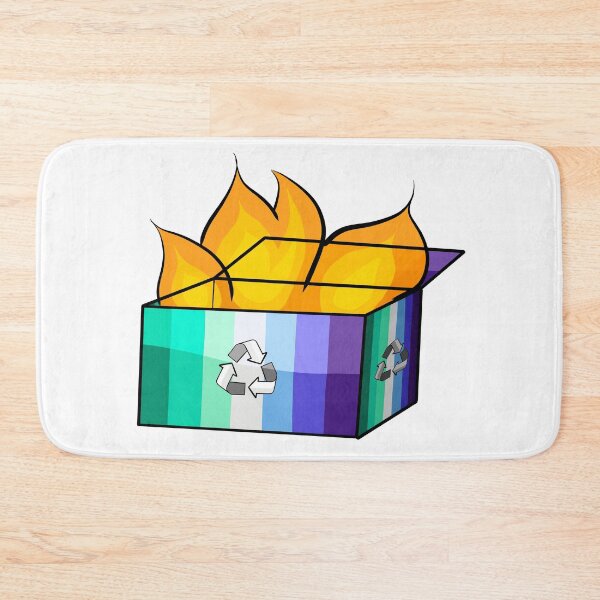 Item preview, Trans Inclusive Gay Men Pride Garbage Fire designed and sold by CJ Vanderbeek.