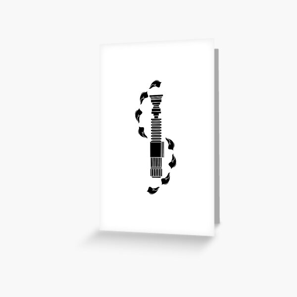 Aperçu de l'œuvre Sabres laser et Lillies (noir et blanc) créée et vendue par HeyItsArtsy.