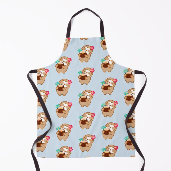 Item preview, Cute Tropical Coconut Drink Sloth  designed and sold by theslothinme.