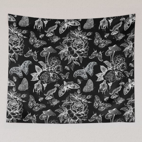 Item preview, Secret Garden (Black & White) designed and sold by Studio Vickn.