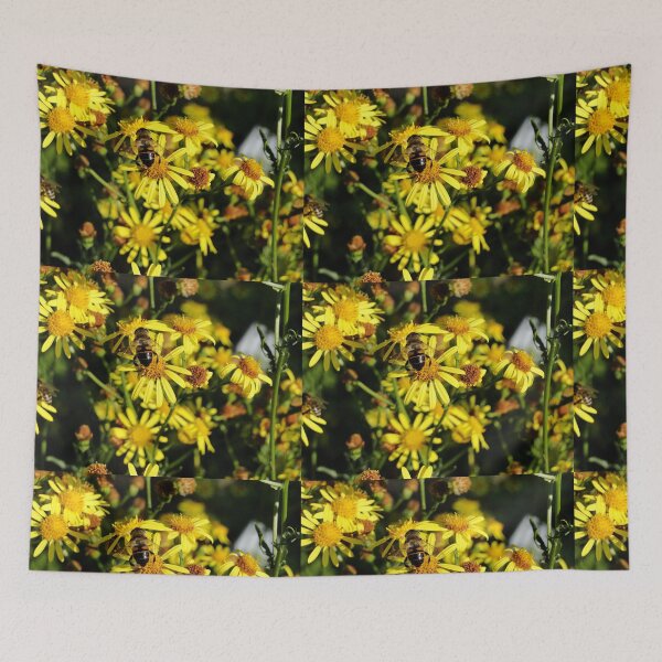 Item preview, Dronefly on yellow flowers designed and sold by mthyselius.