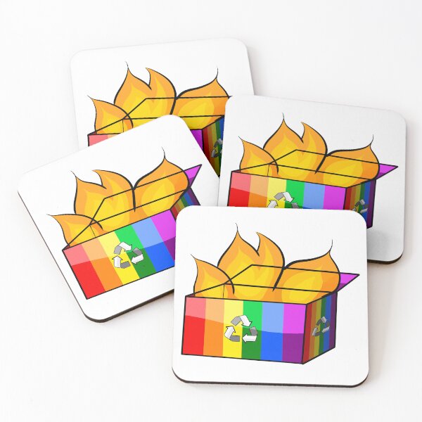Item preview, Rainbow Pride Garbage Fire designed and sold by CJ Vanderbeek.