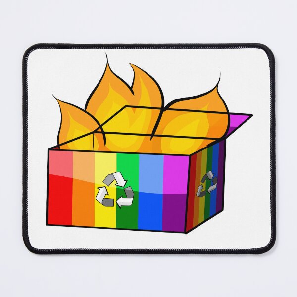 Item preview, Rainbow Pride Garbage Fire designed and sold by CJ Vanderbeek.