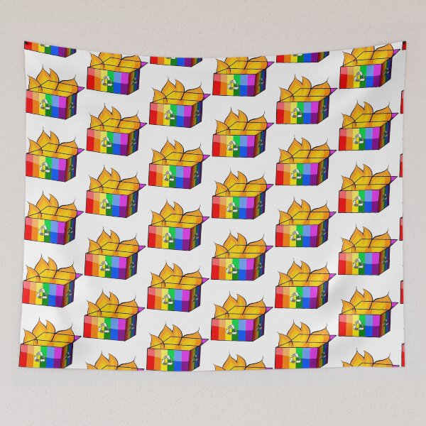 Item preview, Rainbow Pride Garbage Fire designed and sold by CJ Vanderbeek.