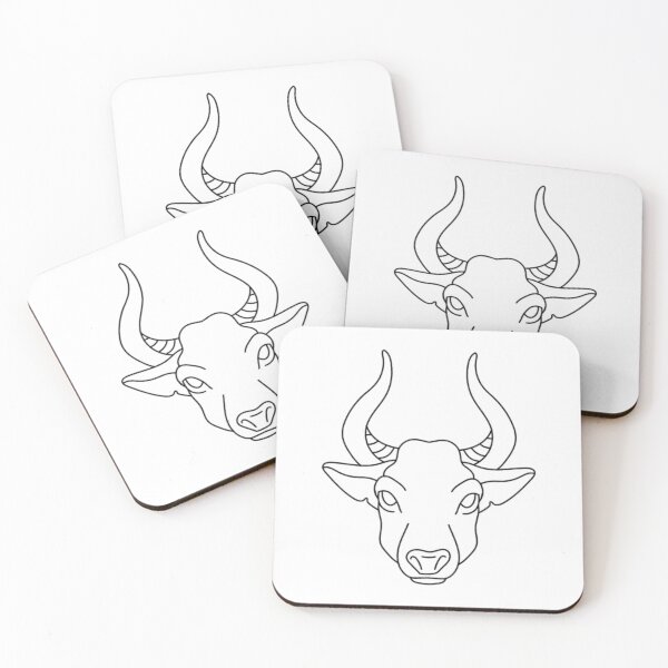 Item preview, Black Taurus bull designed and sold by Wavytarot.
