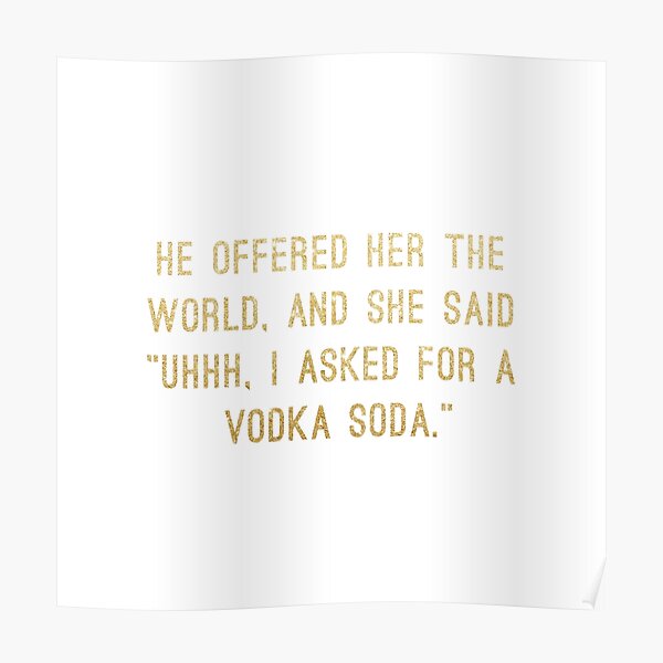 Vodka Soda Poster