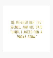 Wodka-Soda Fotodruck