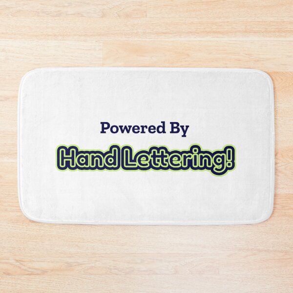 Item preview, Powered By Hand Lettering designed and sold by cooldesignsalot.