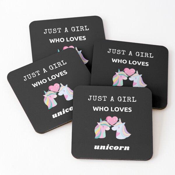 Item preview, Just A Girl Who Loves Unicorn Funny Unicorn lover designed and sold by Terisdesign.