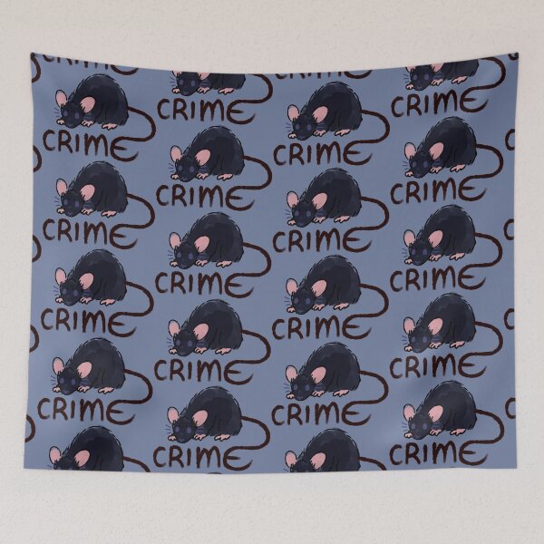 Item preview, Blue-Black Dark Tail Crime Rat designed and sold by Maplebreeze.