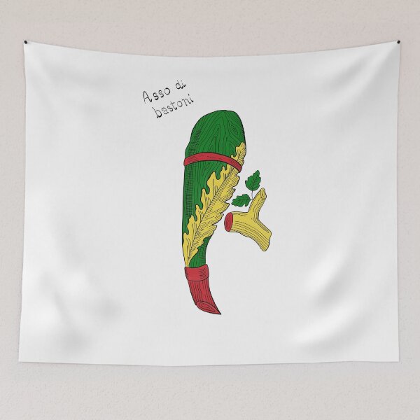 Item preview, Asso di Bastoni - Sicilian Card designed and sold by andreanastasio.