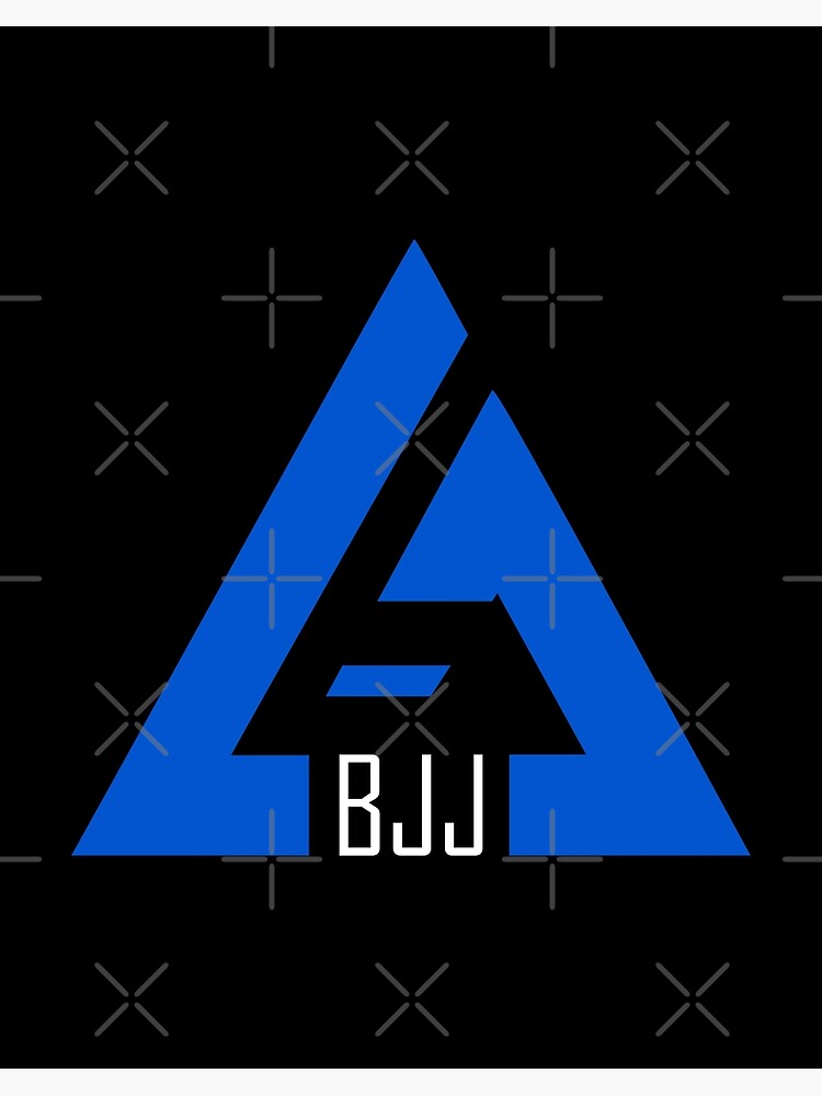 "BJJ Gracie JiuJitsu Blue belt" Poster for Sale by AJDesignCo