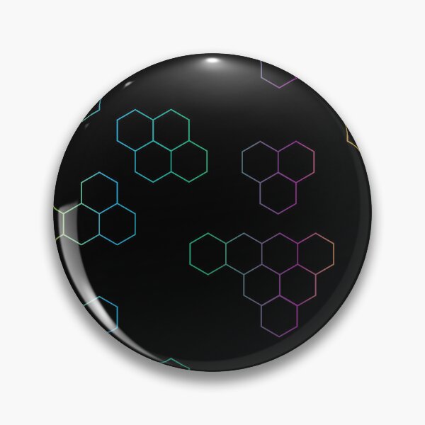 Item preview, Rainbow colored hexagons designed and sold by ReflectedCrafts.