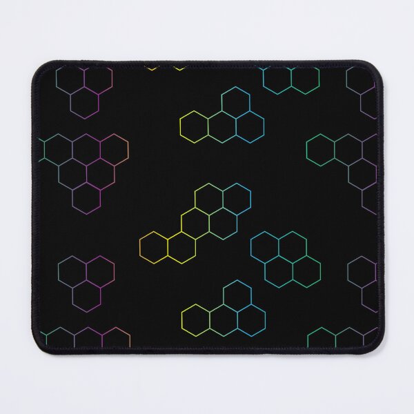 Item preview, Rainbow colored hexagons designed and sold by ReflectedCrafts.